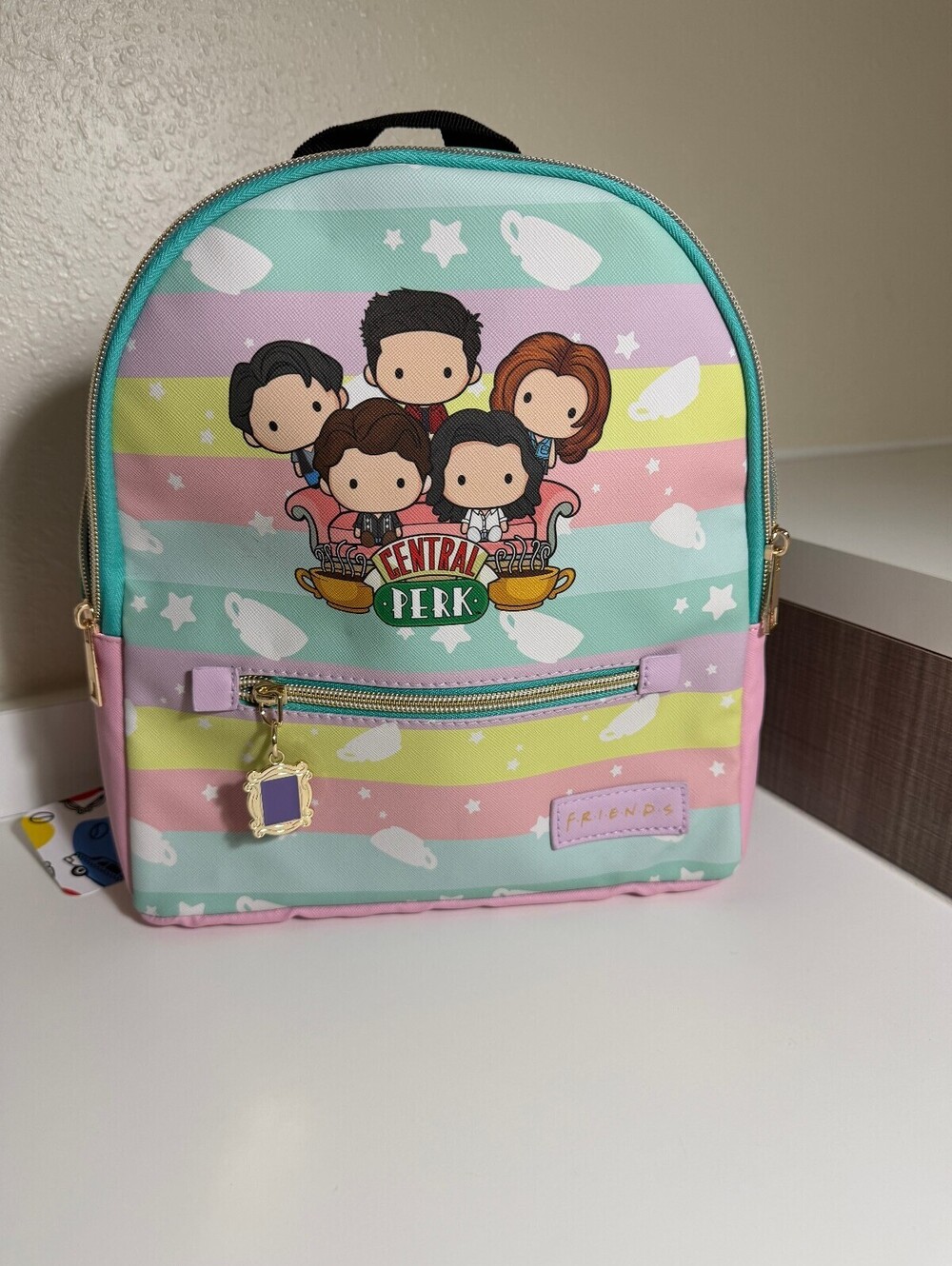 Friends Central Perk Mini Backpack with Cute Cartoon Characters